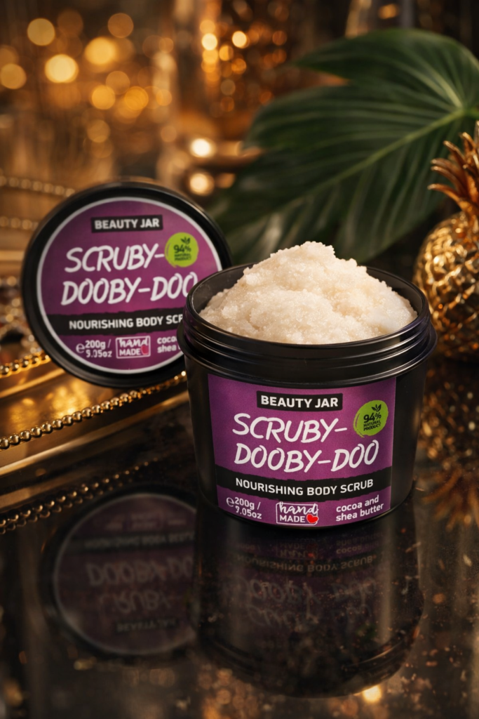 Beauty Jar Scruby-Dooby-Doo Θρεπτικό Scrub Σώματος με Βούτυρο Κακάο και Καριτέ 200 g - Image 3