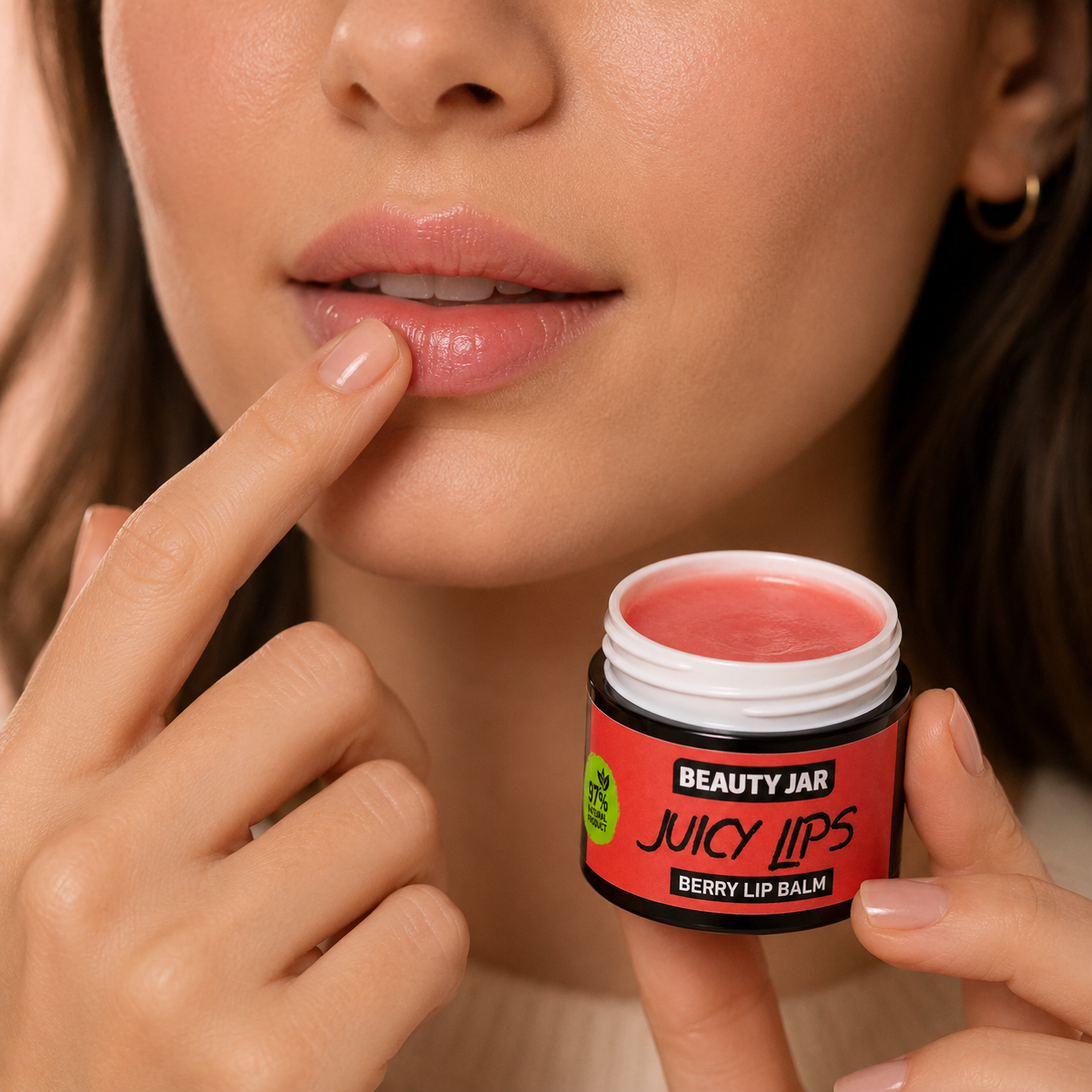 Beauty Jar Juicy Lips Berry Lip Balm 15 ml - Image 6
